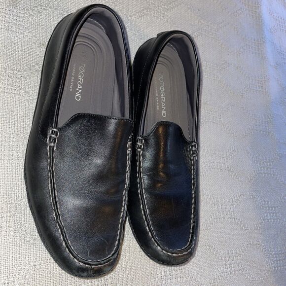 Cole Haan Motogrand Driving Moc Men’s Size 7 Medium Black Leather Slip On Casual - Picture 6 of 12